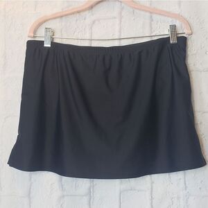 TROPICAL ESCAPE Black Swim Skirt Bathingsuit Bottoms 12